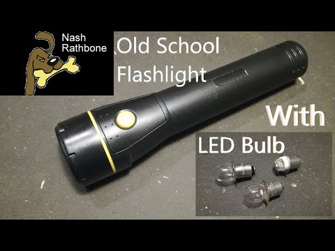 Old School Flashlight with LED Bulbs