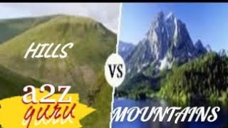 Difference between hill and mountain