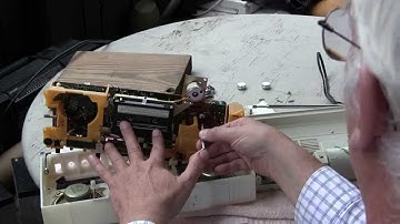 LASONIC TRC-919 how to adjust cassette tape deck motor speed pitch control slow belt drive boo