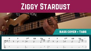 David Bowie - Ziggy Stardust (Bass Cover + PlayAlong TAB)