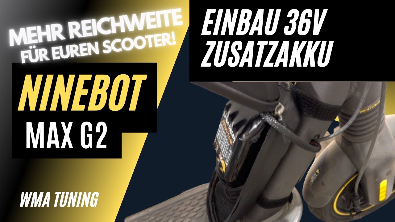 Mehr Reichweite für deinen Scooter! Einbau Zusatzakku