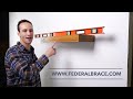 Federal Brace 24&#39;&#39; W Natural Teak Floating Shelf System &quot;How to Install&quot; by KitchenSource.com