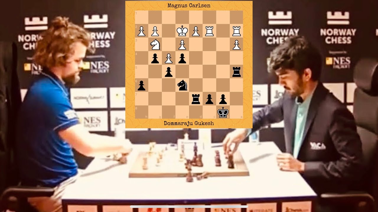 Magnus Carlsen vs Dommaraju Gukesh 11th Norway Blitz, 2023 YouTube