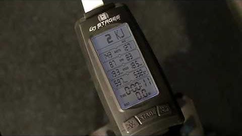 How to set the Stages SIC1 console to display both Kj and Kcal