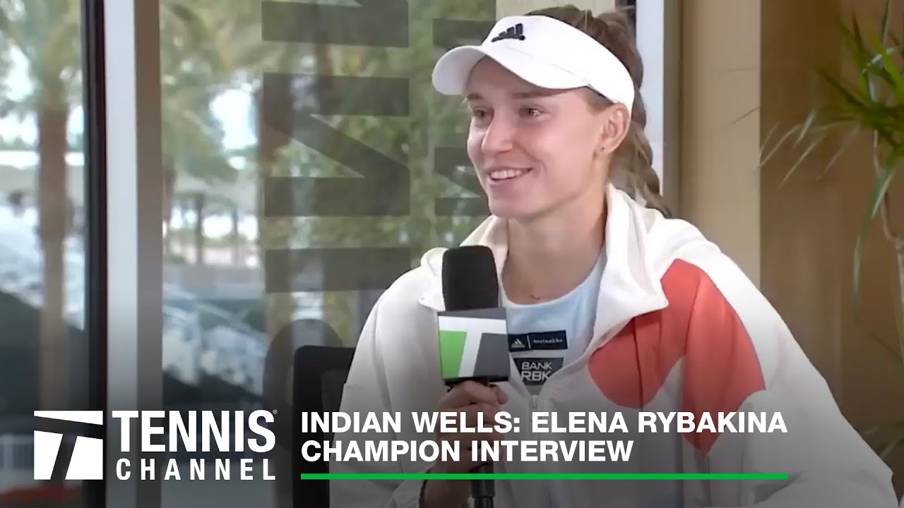 Elena Rybakina Wins First WTA 1000 title; 2023 Indian Wells Final Interview