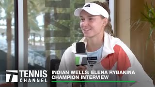 Elena Rybakina Wins First WTA 1000 title'; 2023 Indian Wells Final Interview