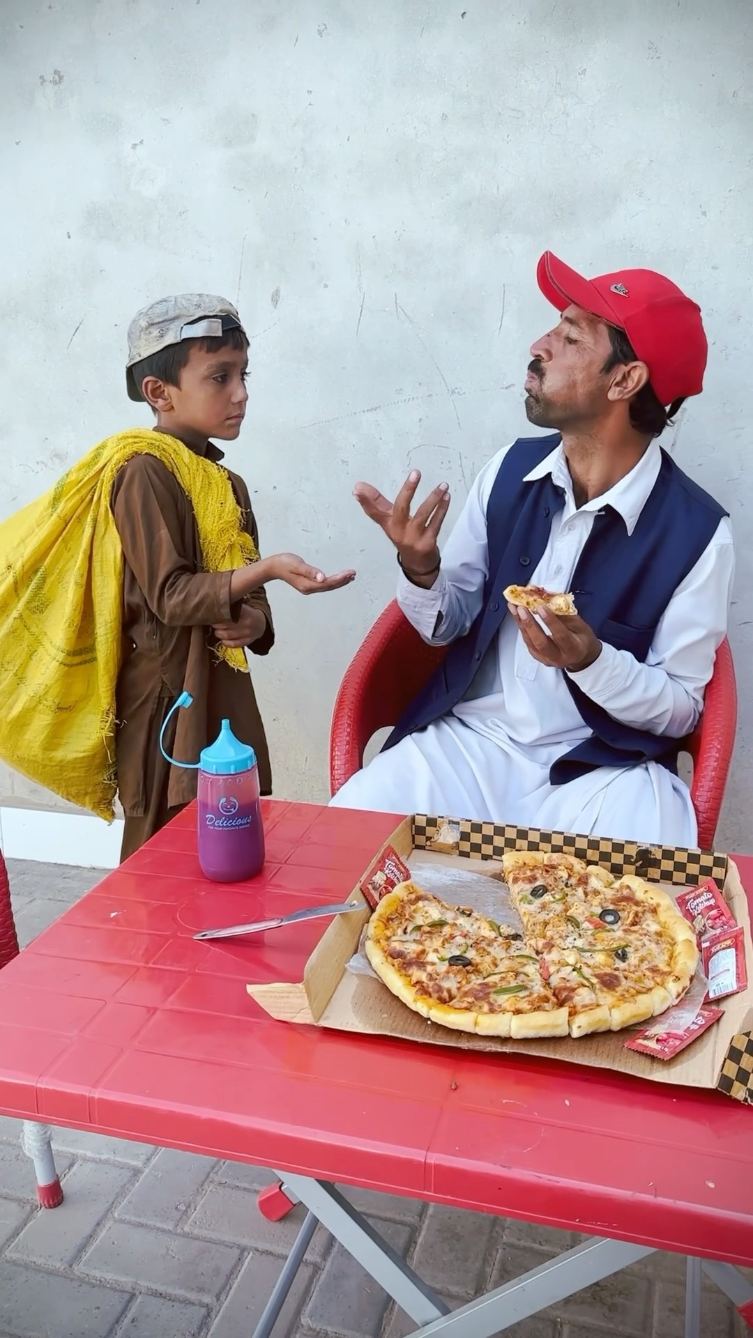 Pizza aur garib ki bhook ???