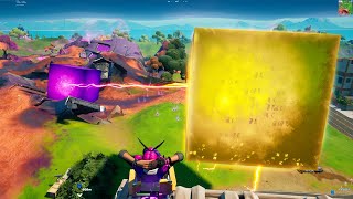 Golden Cube Awakening (Gold Cube Flying) in Fortnite!