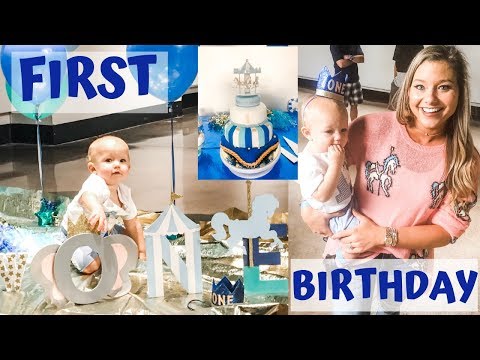 carousel-theme-baby-boy-1st-birthday-party