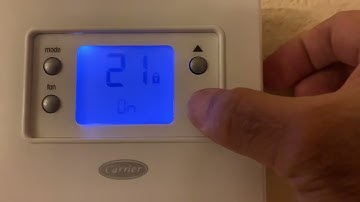 Unlock Carrier Thermostat
