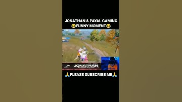 😝 @JONATHANGAMINGYT & @PAYALGAMING FUNNY MOMENT 😂 #jonathangaming #payalgaming #bgmi #shorts