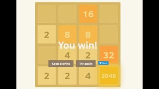 How I beat the 2048 Game?