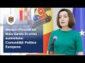 Mesajul Președintei Maia Sandu în urma summitului Comunității Politice Europene