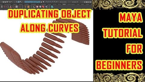duplicate along curve | duplicating object along curves in maya | maya duplicating | mesh duplicate