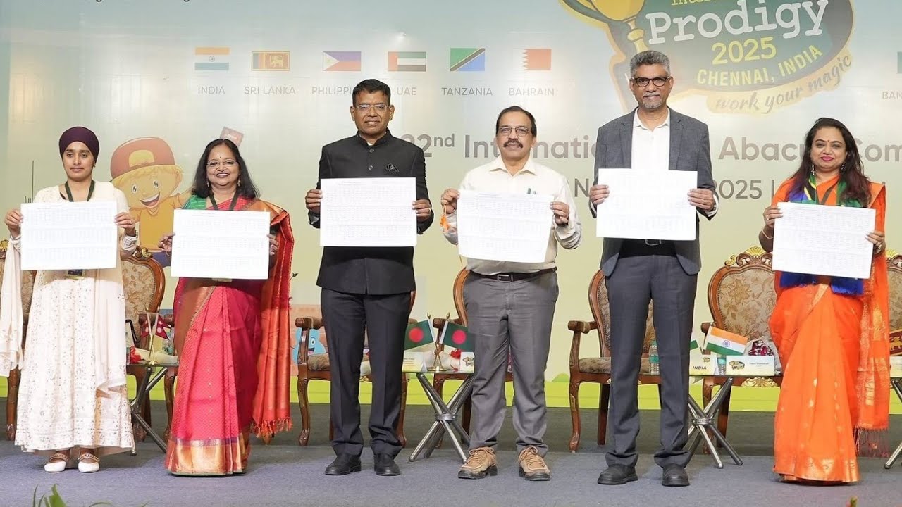  India & 11 other countries shine at the SIP Abacus International Prodigy Competition 2025 Chennai