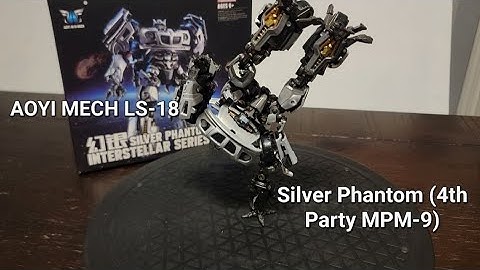 AOYI Mech LS-18 Silver Phantom (4th Party MPM-9 Jazz): Quick Review #transformers #autobots