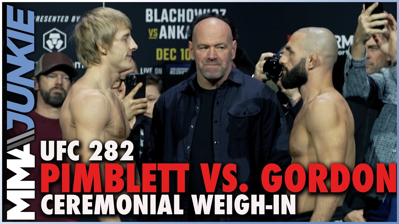 UFC 282 video Paddy Pimblett, Jared Gordon have final faceoff