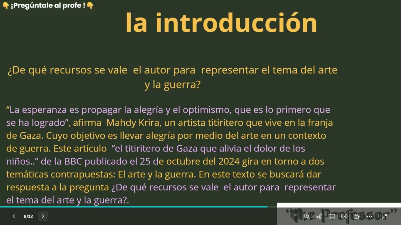 Prueba 1 Español A: Lengua y Literatura NS - DP (IBO / IB) "manos a la obra" - Estrategias