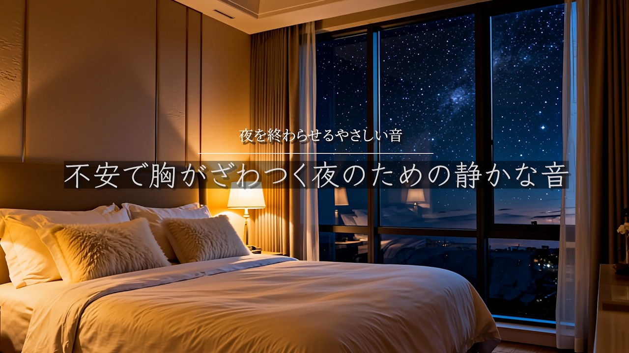 【睡眠BGM】不安で胸がざわつく夜のための静かな音