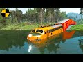 Trains vs deep water  beamngdrive