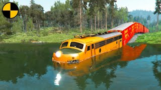 Trains vs Deep Water 😱 BeamNG.Drive