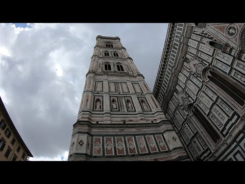 Video: The Campanile of Bell Tower in Florence, Italië