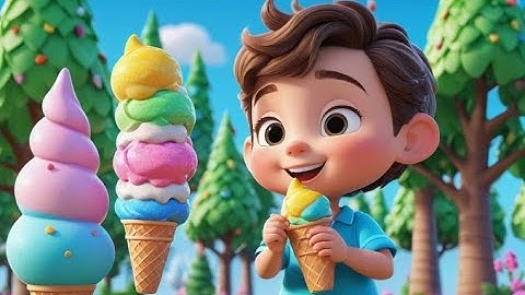 Ice Cream Colors & Counting Fun | Sweet Learning Song for Toddlers | Numbers & Colors Rhyme