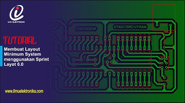 Membuat layout minimum sistem atmega16 menggunakan Sprint Layout 6.0