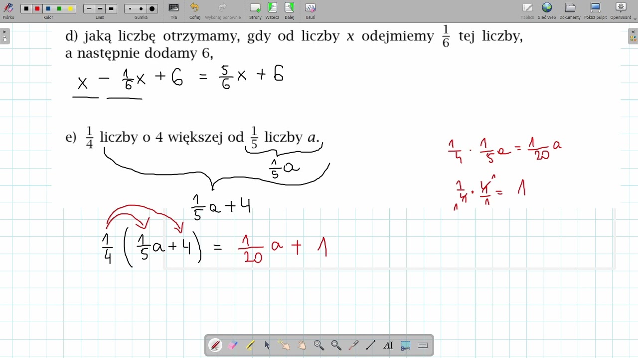 Wyrażenia Algebraiczne Sprawdzian Klasa 8 Przekształcenia algebraiczne - część 2, klasa 8 - YouTube