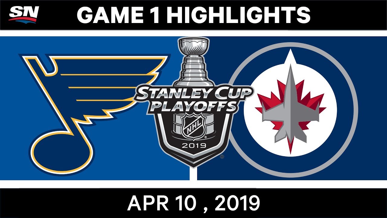 NHL Highlights | St. Louis Blues vs Winnipeg Jets, Game 1 - April 10, 2019 - YouTube