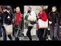 Giorgio armani milan fashion week 202425 top models after show street style 4k 60fps
