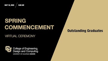 College of Engineering, Design and Computing — Outstanding Graduates