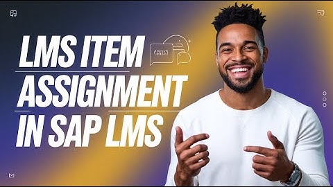 Sap LMS Curriculum Planning | LMS Item Assignment in Sap LMS | SAP LMS Training