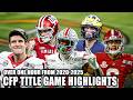 HIGHLIGHTS from every CFP title game this decade 🍿 | ESPN College Football