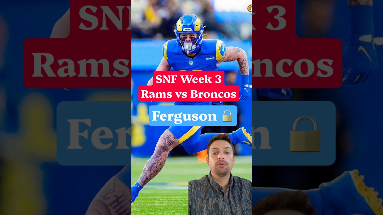 Free SNF Pick, Terrance Ferguson over 3.5 receptions.