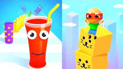 Juice Run Vs Cube Surfer! Games All Levels Walkthrough Gameplay Android,iOS