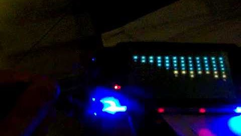 Wireless transmitting through sound reactive LED