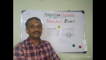 PRODUCTION DRAWING OF KNUCKLE JOINT
