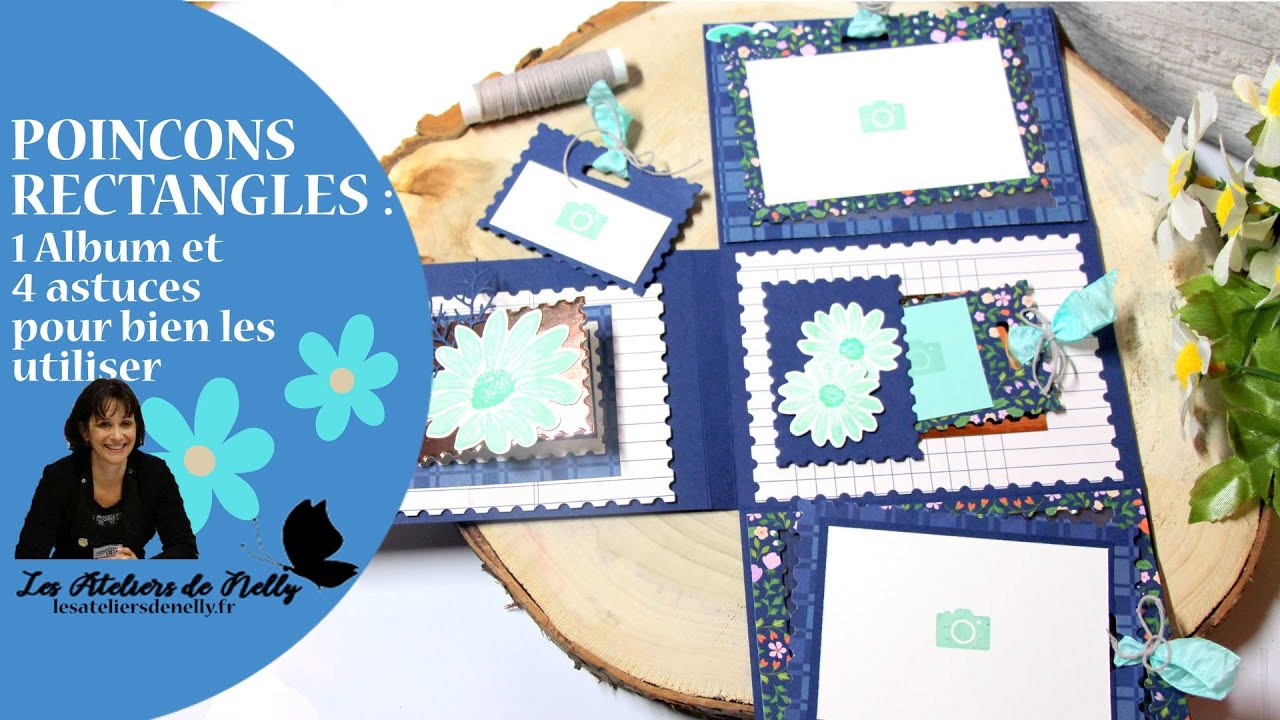 4 utilisations des poinçons rectangles : un mini-album original !