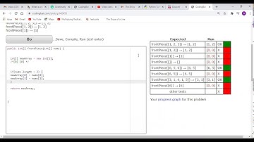 CodingBat - array1 - frontPiece