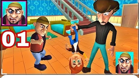 Scary robber Home clash Gameplay ios - android part 01