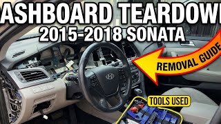 Hyundai Sonata Dashboard Disassembly & Cluster Removal (2015-2018)
