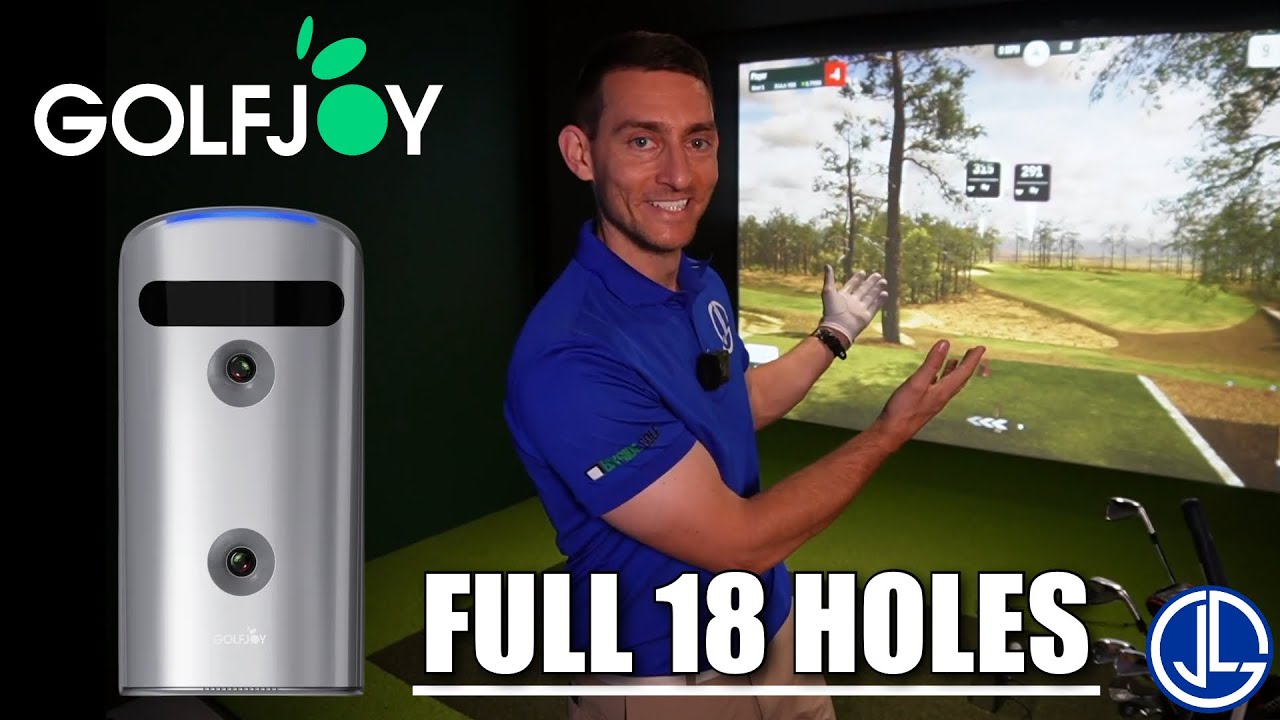 Играю на поле Hitchcock Links в GSPro с помощью GolfJoy GDS Pro.