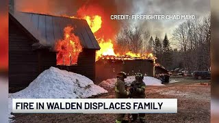 Fire destroys a Walden home
