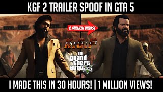 KGF 2 TRAILER GTA 5 SPOOF |  Yash | Saalar Prasanth Neel | WackDance Gaming screenshot 4