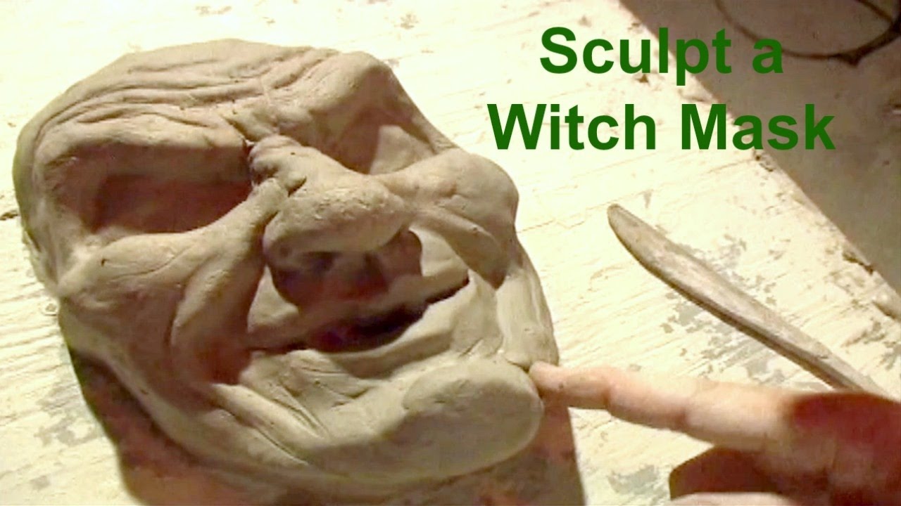Sculpt a Witch Halloween Mask