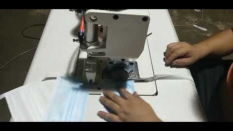 Ultrasonic sewing machine for mask ear-loop attaching