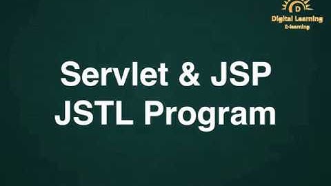 25 Servlet & JSP - JSTL Program | Online Training Download app from below link