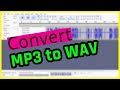 How to Convert Mp3 to WAV file in Audacity 2023? | English Subtitle @LeonsBD