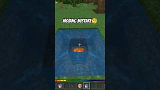 MOJANG MADE A MISTAKE LAVA + WATER BUG IN MINECRAFT #minecraft #shorts #minecraftshorts